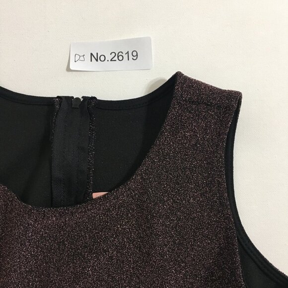 Good Girl USA Puff Skirt Party Dress Youth 14  fit and flare Burgundy Glitter - Picture 15 of 15